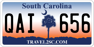 SC license plate QAI656