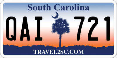 SC license plate QAI721