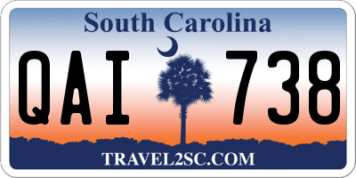 SC license plate QAI738