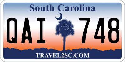 SC license plate QAI748