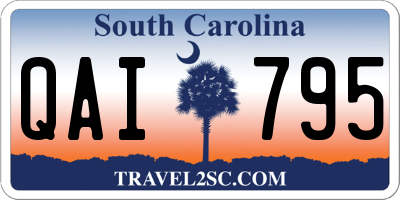 SC license plate QAI795