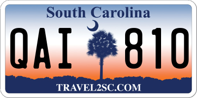 SC license plate QAI810