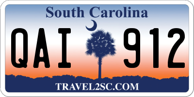 SC license plate QAI912