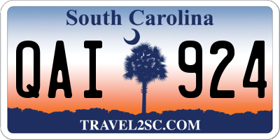 SC license plate QAI924