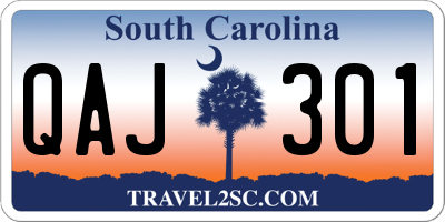 SC license plate QAJ301