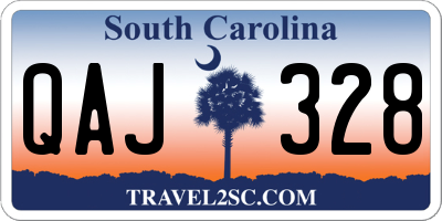 SC license plate QAJ328