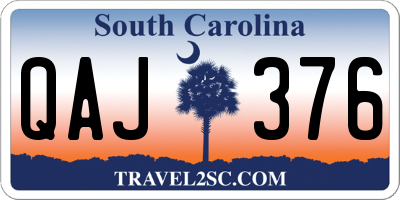 SC license plate QAJ376