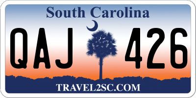 SC license plate QAJ426