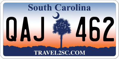SC license plate QAJ462