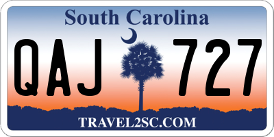 SC license plate QAJ727