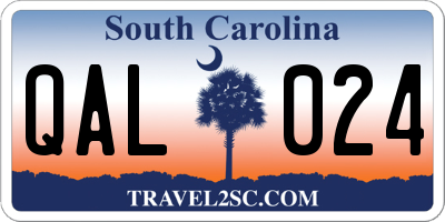 SC license plate QAL024
