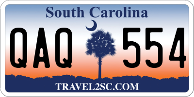 SC license plate QAQ554