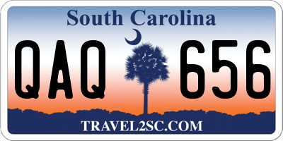 SC license plate QAQ656