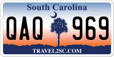 SC license plate QAQ969
