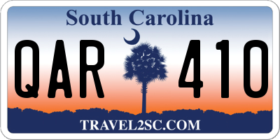 SC license plate QAR410