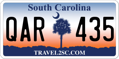 SC license plate QAR435