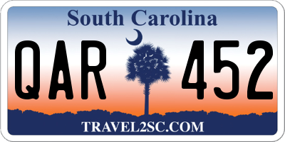 SC license plate QAR452