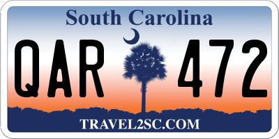 SC license plate QAR472