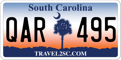 SC license plate QAR495