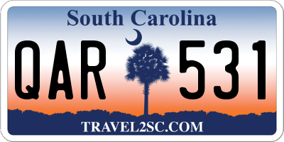 SC license plate QAR531