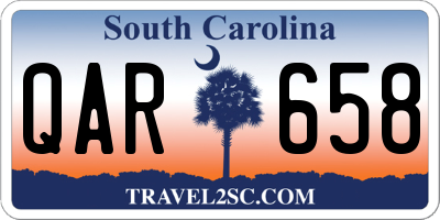 SC license plate QAR658
