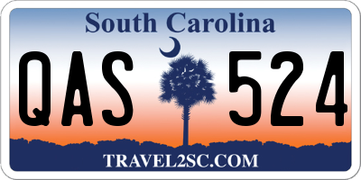 SC license plate QAS524