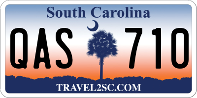 SC license plate QAS710