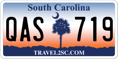 SC license plate QAS719