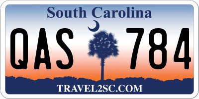 SC license plate QAS784