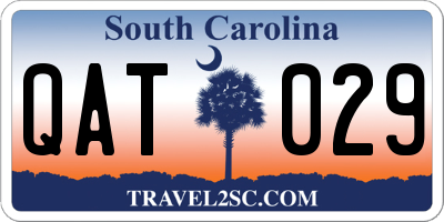 SC license plate QAT029