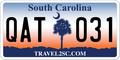 SC license plate QAT031
