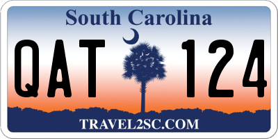 SC license plate QAT124