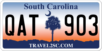 SC license plate QAT903