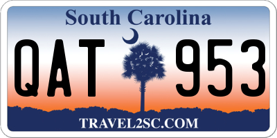 SC license plate QAT953