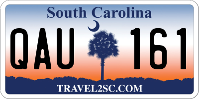 SC license plate QAU161