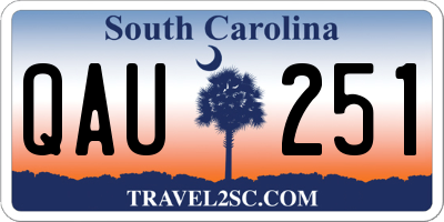 SC license plate QAU251
