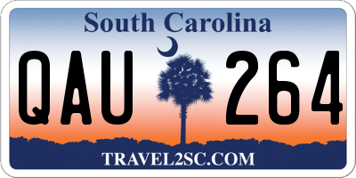 SC license plate QAU264
