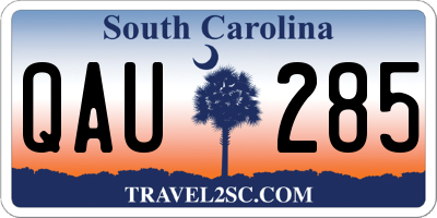 SC license plate QAU285