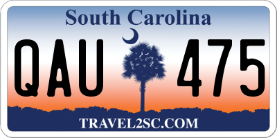 SC license plate QAU475