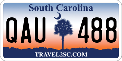 SC license plate QAU488