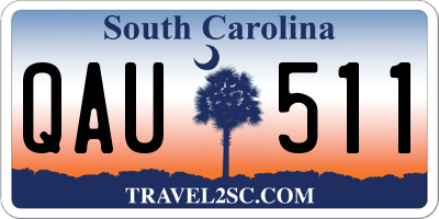 SC license plate QAU511