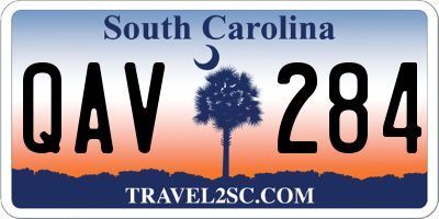SC license plate QAV284