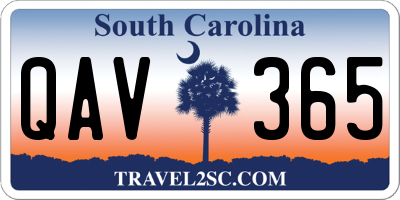 SC license plate QAV365