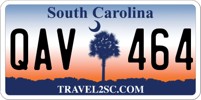 SC license plate QAV464