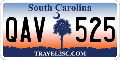 SC license plate QAV525