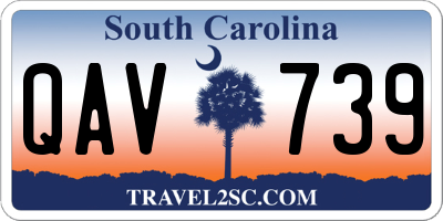 SC license plate QAV739