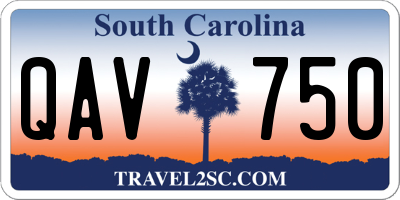 SC license plate QAV750