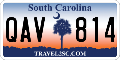 SC license plate QAV814