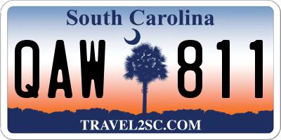 SC license plate QAW811