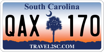 SC license plate QAX170